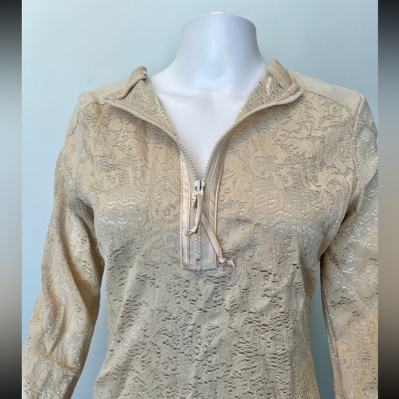 Ph8 by BeBe - Womens Lace Zip Up Top - Picture 2 of 12